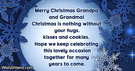 Christmas Messages for Grandparents