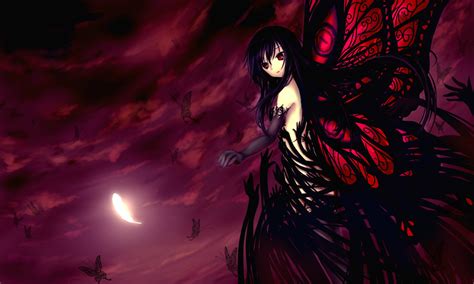 Wallpaper : illustration, long hair, anime girls, wings, purple hair, red eyes, Accel World ...