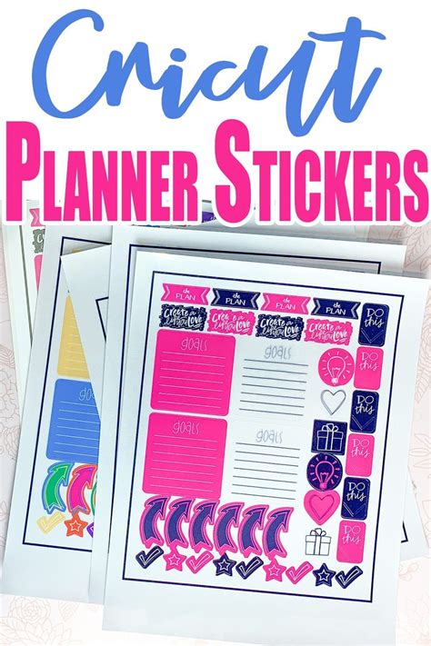 Free Printable Planner Stickers Using Cricut Access | Free printable planner stickers, Happy ...