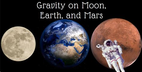 What Is The Gravity On Mars Vs. Moon Vs. Earth - Science Trends