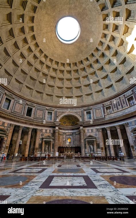 The Pantheon Interior Dome, Rome, Italy Stock Photo - Alamy