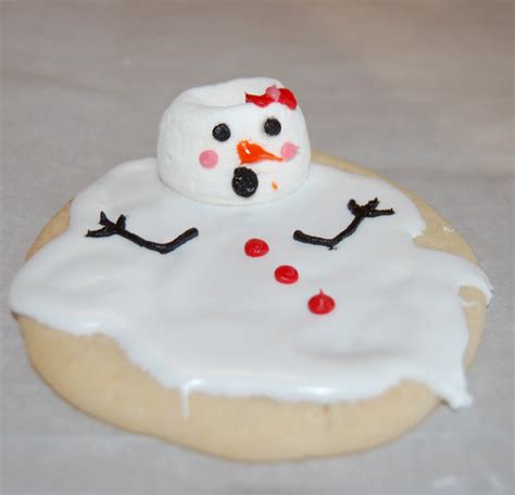 Melted Snowman Cookies