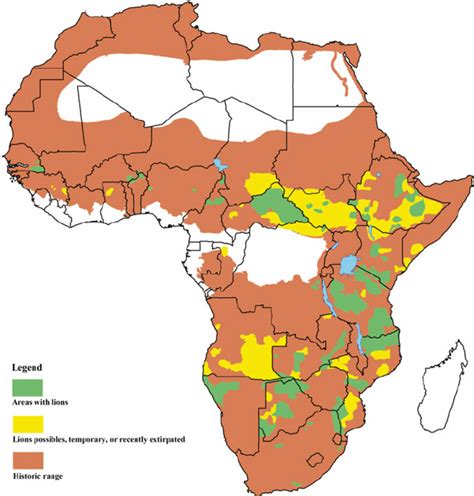 Lion Habitat Map