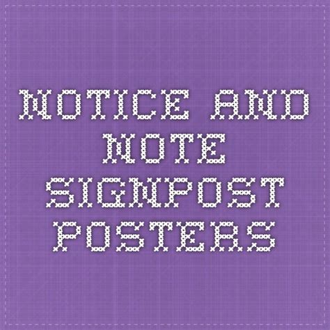 Notice and Note Signpost posters | Sign language lessons, Notice and note, Sign language phrases