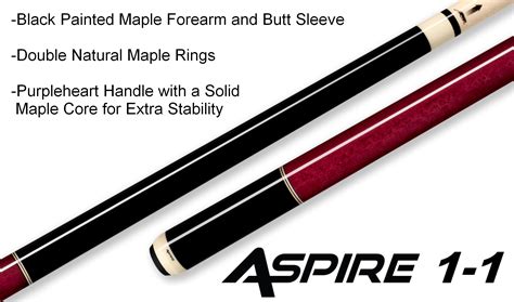 Tips ProShop > Predator > Predator Aspire Pool Cues includes Predator ONE Low Deflection Shaft