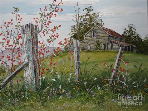 Berry Barn by Val Stokes | Barn painting, Farm paintings, Watercolor barns