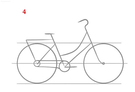 Bike Drawing » How to draw an Bike Step by Step