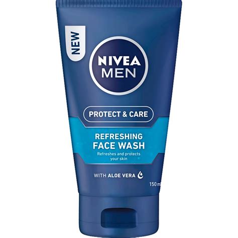 Nivea Men Protect & Care Face Wash Gel 150ml Refreshing Aloe Vera Face Wash