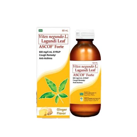 Best Ascof Forte (Ginger) Dry Cough Medicine Price & Reviews in Philippines 2024