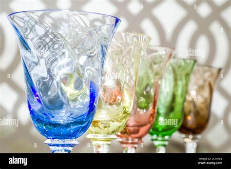 Elegant Wine Glasses Stock Photo - Alamy