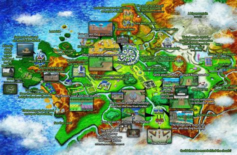 I found an annotated map of Kalos : pokemon