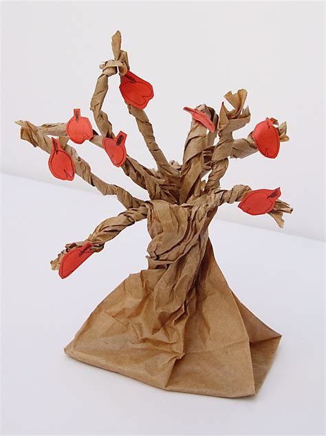 Paper Bag Apple Tree - creative jewish mom