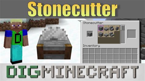 Stonecutter in Minecraft - YouTube