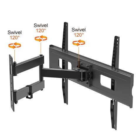 Charmount 70 Inch Tv Wall Mount Max Vesa 600*400mm Tv Bracket Hanging 180 Degrees Swivel Tv ...