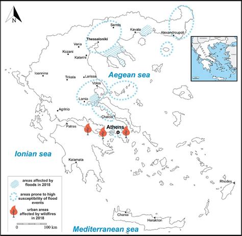 Map of the study area affected by natural hazards (Map created based on... | Download Scientific ...