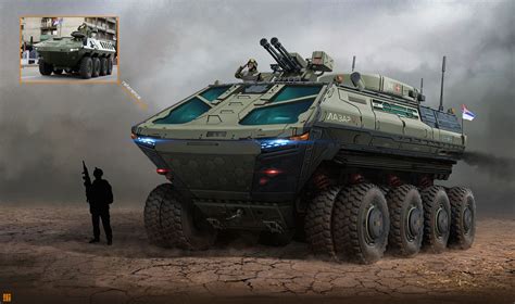 ArtStation - Lazar 5 Armored Vehicle, Ivan Sevic Military Gear ...