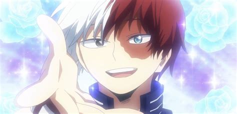 Shoto Todoroki Smiling Anime