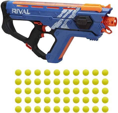 Buy NERF Perses Mxix-5000 Rival Motorized Blaster (Blue) - Fastest Blasting Rival System Online ...