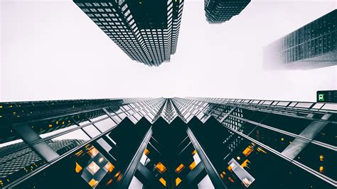 Low-angle photography of high-rise buildings, photography, building, perspective HD wallpaper ...