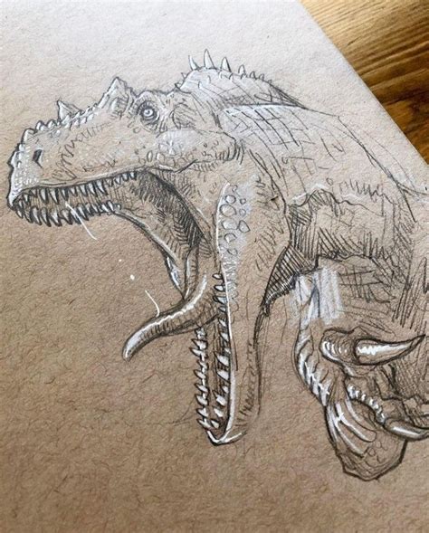 Pin de Claudio de Leon en arte dinosaurios | Dibujo de dinosaurio ...