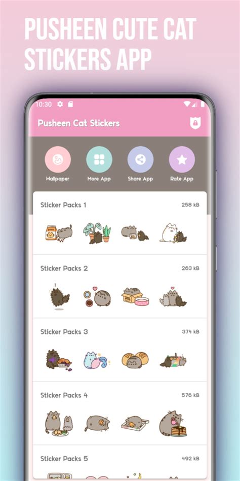 Pusheen Cat Stickers For WA for Android - Download