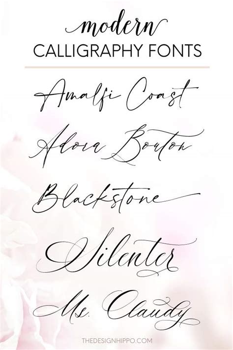 15 Best Modern Calligraphy Fonts