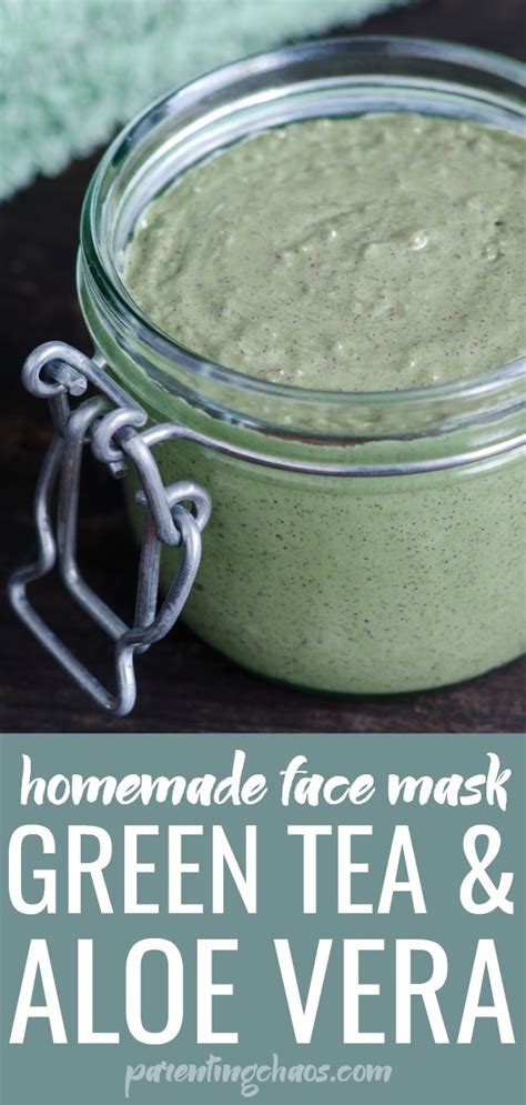 DIY Green Tea & Aloe Vera Face Mask ⋆ Parenting Chaos