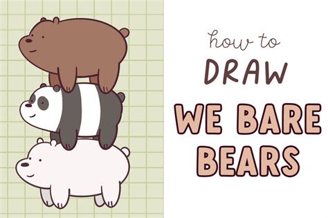 How to Draw We Bare Bears Stack - Draw Cartoon Style!