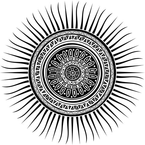 Mayan sun symbol by Lirch Vectors & Illustrations with Unlimited Downloads - Yayimages