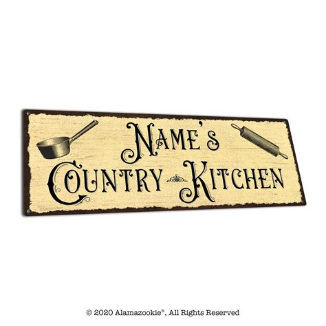 Personalized Country Kitchen Signs for Bubby Grammy Grandma | Etsy