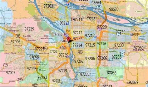 Portland Area Zip Code Map - Hiking In Map