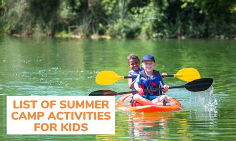 20 Fun Summer Camp Activities and Games for a Memorable Summer