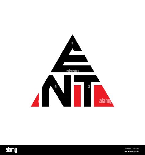 ENT triangle letter logo design with triangle shape. ENT triangle logo ...