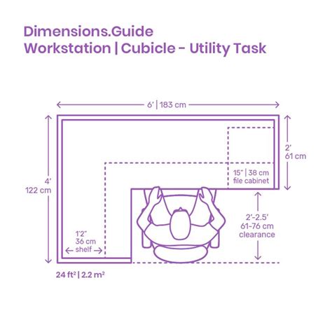 Utility Task Workstation | Cubicle Dimensions & Drawings