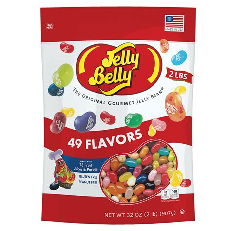 Jelly Belly Jelly Beans - 49 Flavors 2 lb Bag | Gourmet Jelly Beans - TheHolidayBarn.com