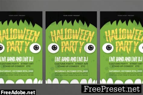 Halloween Party Flyer LVKR3AB