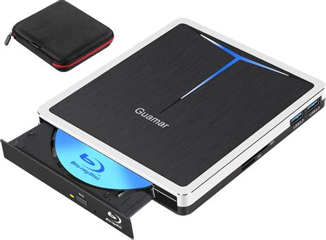 Buy Guamar External Blu Ray Drive, USB 3.0 Type C Blu-ray Writer Bluray ...