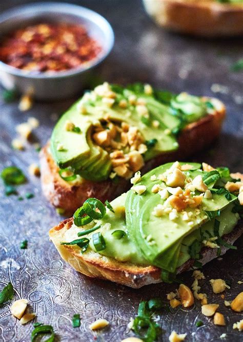 Avocado Toasts Recipe with Creamy Peanut-Avocado Sauce — Eatwell101