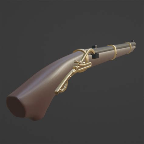 3D Printable Hwaseungchong 화승총 - Korean Matchlock Musket by Jovey