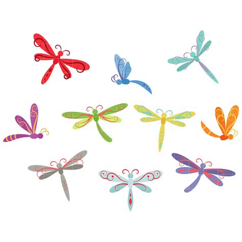 Dragonfly Whimsical Clip Art