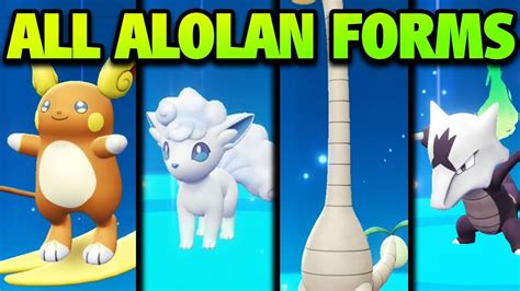 How to Get ALL Alolan Forms in Pokémon Let's Go Pikachu and Eevee - ALL Alolan Form Locations ...