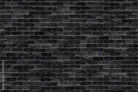 seamless old dark black brick wall infinity texture design pattern ...