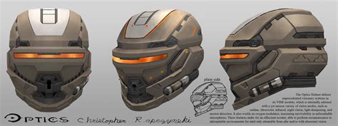 Halo Optics Helmet Concept Art by Christopher Rapczynski : r/ImaginaryHalo