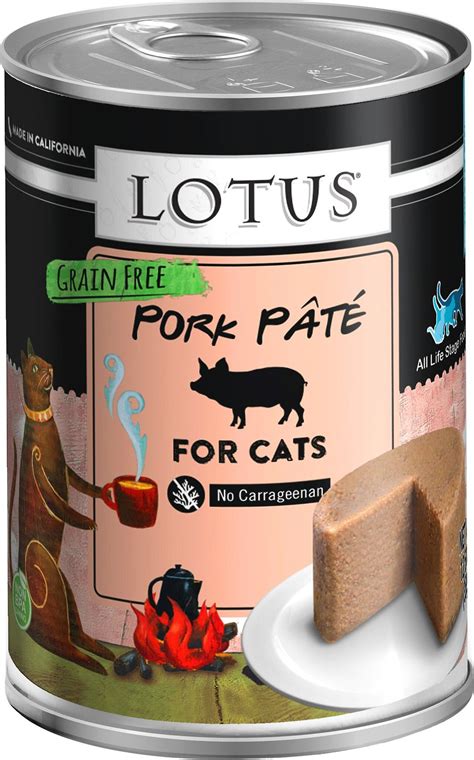 LOTUS Pork Pate Grain-Free Canned Cat Food, 12.5-oz, case of 12 - Chewy.com