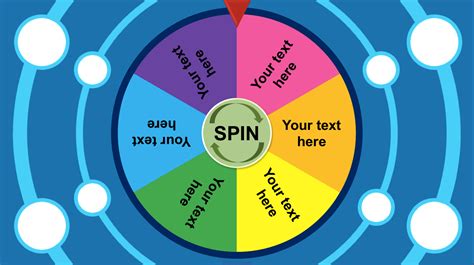 Free PowerPoint Spinner (Spinning Wheel) Template - Very Young Learners