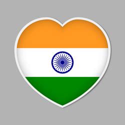 India Flag Heart Vector Images (over 530)