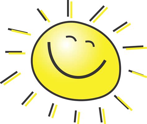 Free Summer Clipart Illustration Of A Happy Smiling Sun