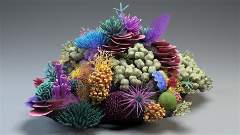 Coral reef 01 3D - TurboSquid 1486307