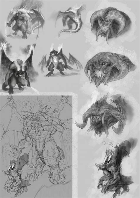 Balrog - Concept Art sheet image - The Fellowship - ModDB