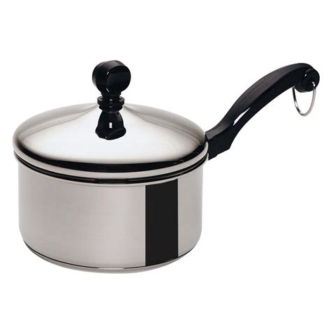 Farberware Classic Series 1 Qt. Stainless Steel Saucepan with Lid-50000 - The Home Depot